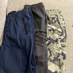 Lot of 3 pairs of boys jogger pants